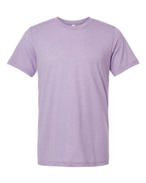 BELLA + CANVAS Triblend Tee 3413 Dark Lavender Triblend Custom Embroidered Business Logo