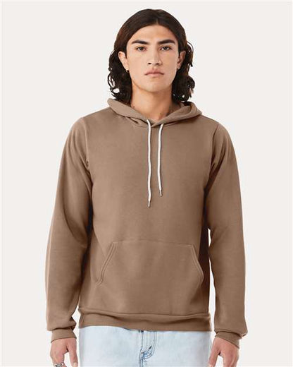Custom Embroidered  BELLA + CANVAS Sponge Fleece Hoodie 3719 Vintage Brown