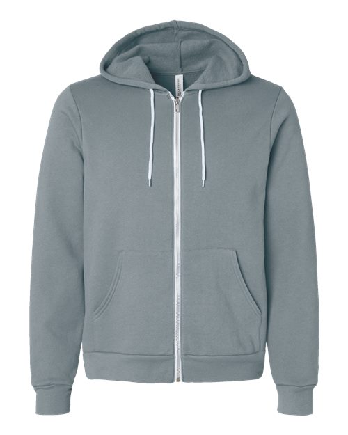 BELLA + CANVAS Sponge Fleece Full-Zip Hoodie 3739 Blue Storm