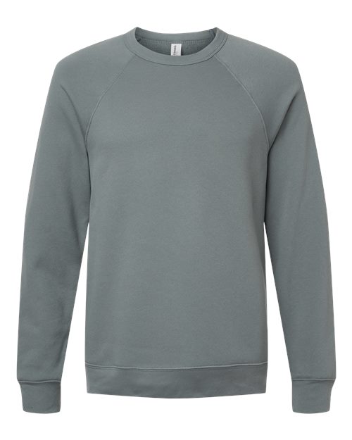 BELLA + CANVAS Sponge Fleece Raglan Crewneck Sweatshirt 3901 Blue Storm
