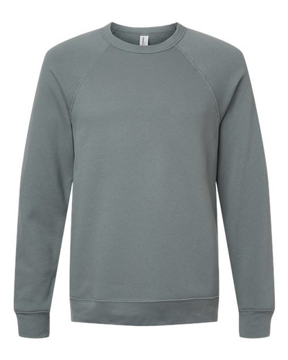 BELLA + CANVAS Sponge Fleece Raglan Crewneck Sweatshirt 3901 Blue Storm