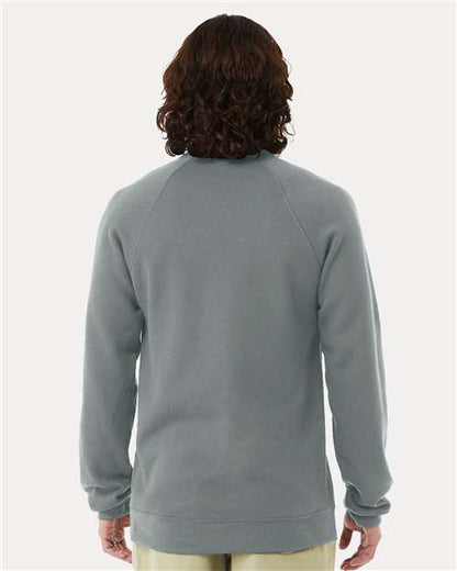 BELLA + CANVAS Sponge Fleece Raglan Crewneck Sweatshirt 3901 Blue Storm