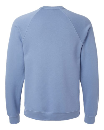 BELLA + CANVAS Sponge Fleece Raglan Crewneck Sweatshirt 3901 Lavender Blue
