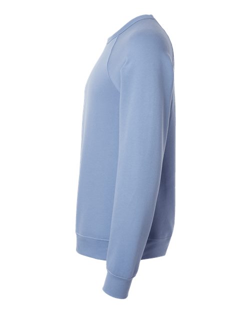 BELLA + CANVAS Sponge Fleece Raglan Crewneck Sweatshirt 3901 Lavender Blue