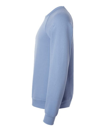 BELLA + CANVAS Sponge Fleece Raglan Crewneck Sweatshirt 3901 Lavender Blue