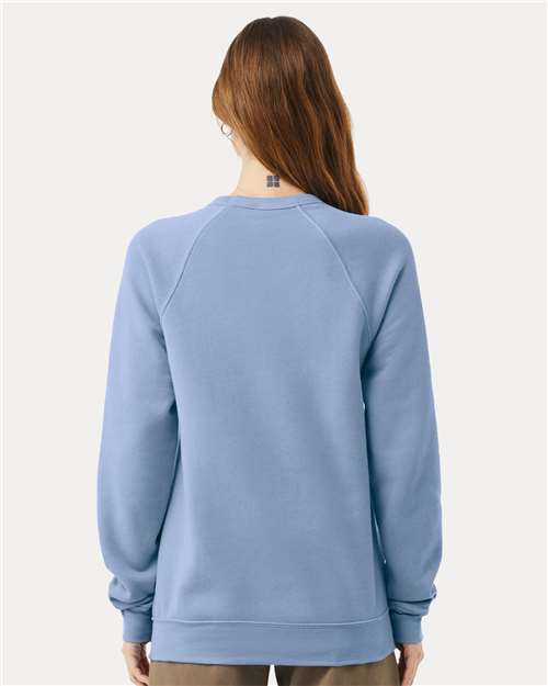 BELLA + CANVAS Sponge Fleece Raglan Crewneck Sweatshirt 3901 Lavender Blue