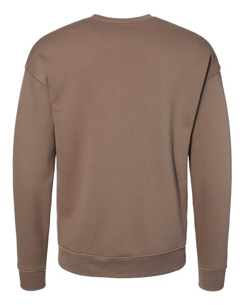 BELLA + CANVAS Sponge Fleece Drop Shoulder Crewneck Sweatshirt 3945 Vintage Brown