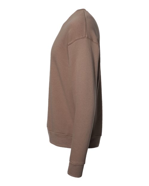 BELLA + CANVAS Sponge Fleece Drop Shoulder Crewneck Sweatshirt 3945 Vintage Brown