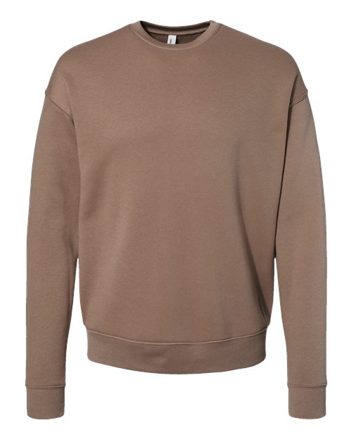 BELLA + CANVAS Sponge Fleece Drop Shoulder Crewneck Sweatshirt 3945 Vintage Brown