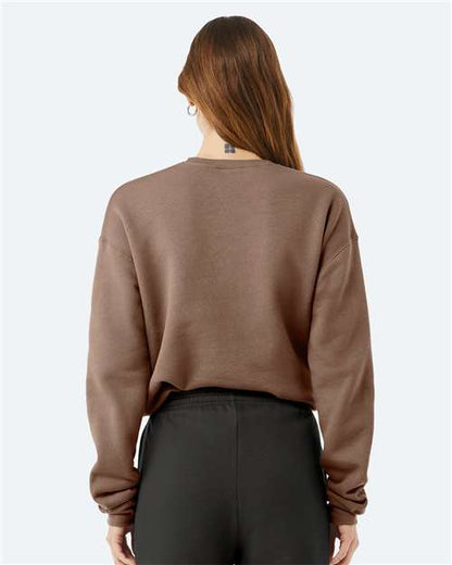BELLA + CANVAS Sponge Fleece Drop Shoulder Crewneck Sweatshirt 3945 Vintage Brown