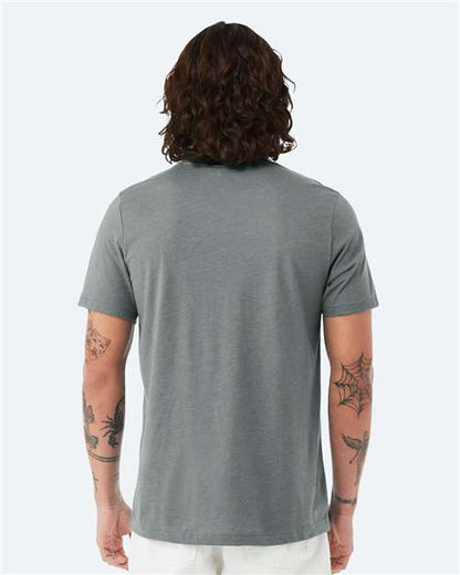 BELLA + CANVAS CVC Jersey Tee 3001CVC Heather Blue Storm