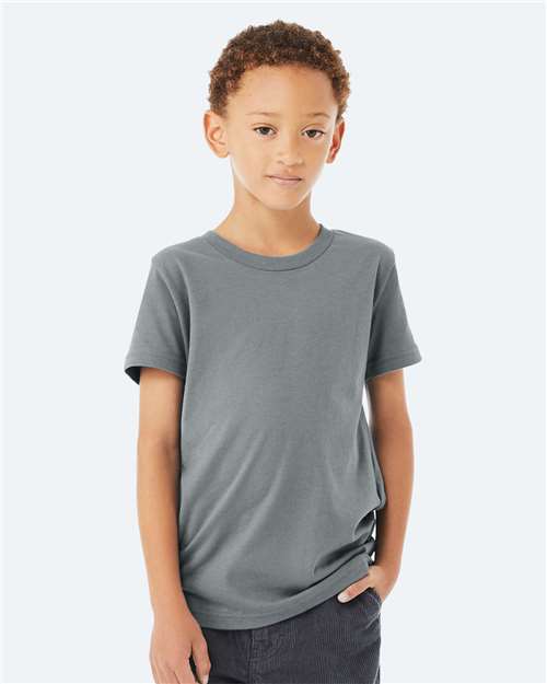 BELLA + CANVAS Youth Jersey Tee 3001Y Blue Storm