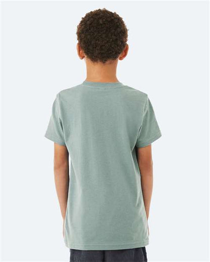 BELLA + CANVAS Youth Jersey Tee 3001Y Dusty Blue