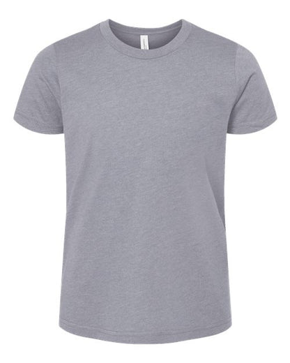 BELLA + CANVAS Youth CVC Jersey Tee 3001YCVC Heather Storm