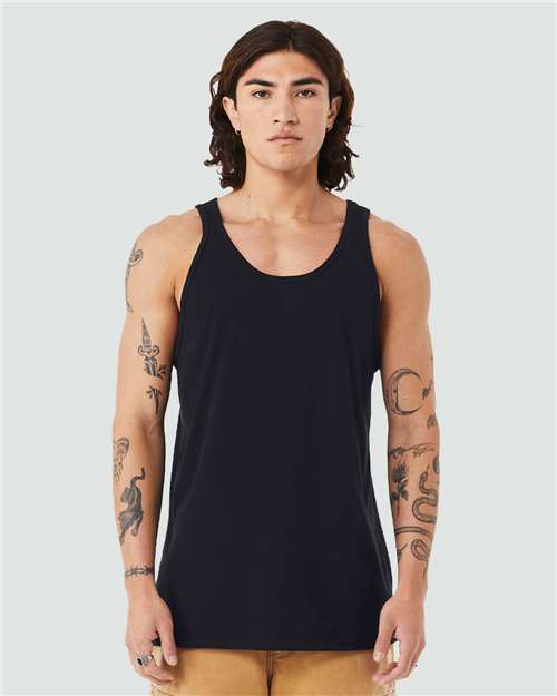 Custom Embroidered  BELLA + CANVAS Heather CVC Tank 3480CVC  