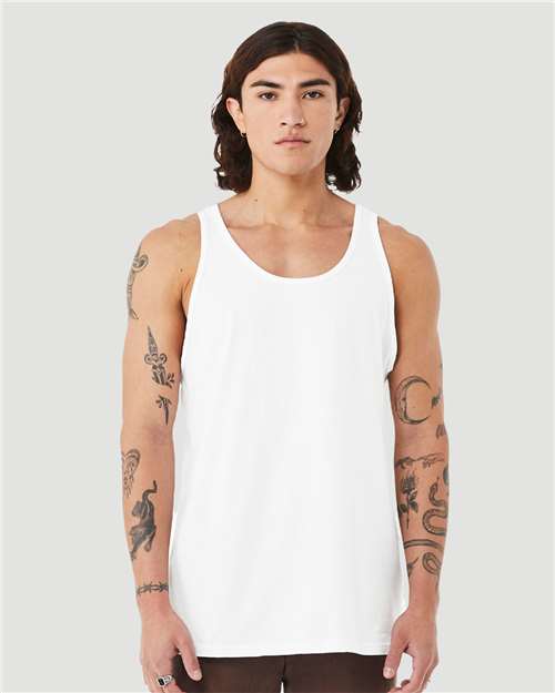 Custom Embroidered  BELLA + CANVAS Heather CVC Tank 3480CVC  