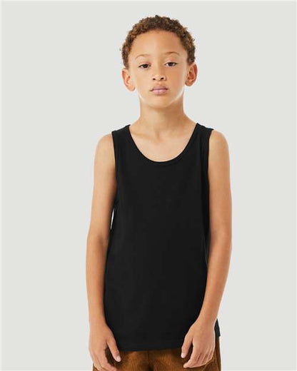 Custom Embroidered  BELLA + CANVAS Youth Heather CVC Tank 3480YCVC  