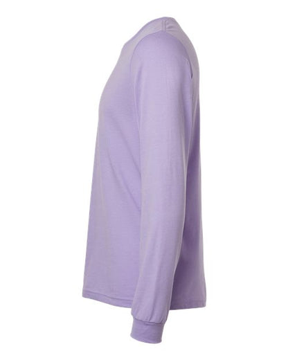 BELLA + CANVAS Heather CVC Long Sleeve Tee 3501CVC Heather Dark Lavender