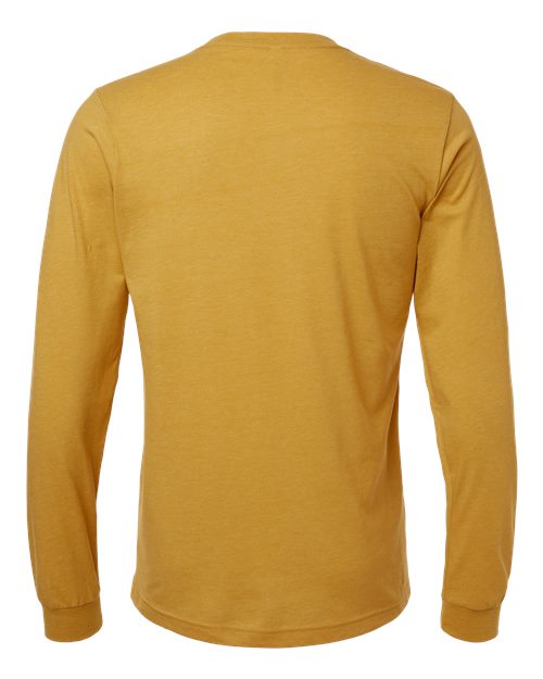 BELLA + CANVAS Heather CVC Long Sleeve Tee 3501CVC Heather Mustard