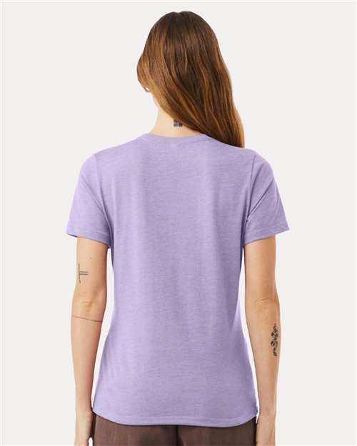 BELLA + CANVAS Women’s Relaxed Fit Heather CVC Tee 6400CVC Heather Dark Lavender