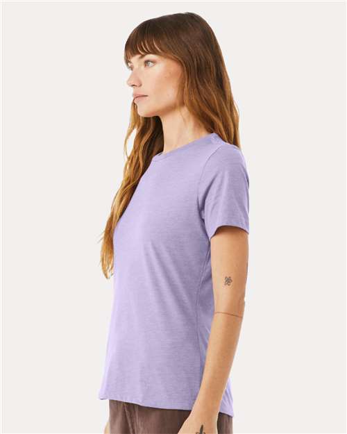 BELLA + CANVAS Women’s Relaxed Fit Heather CVC Tee 6400CVC Heather Dark Lavender