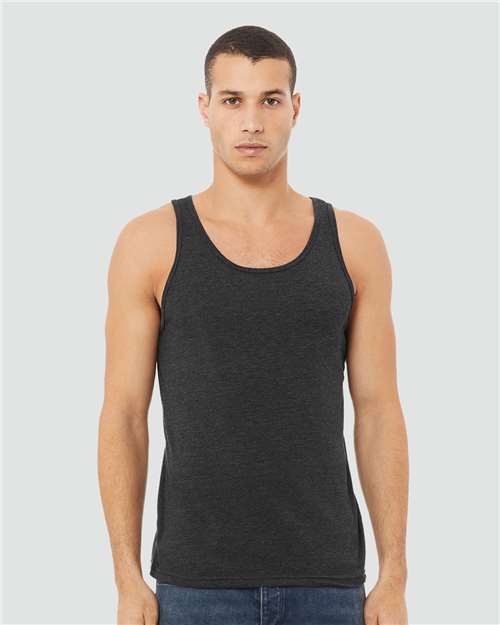 Custom Embroidered  BELLA + CANVAS Heather CVC Tank 3480CVC  