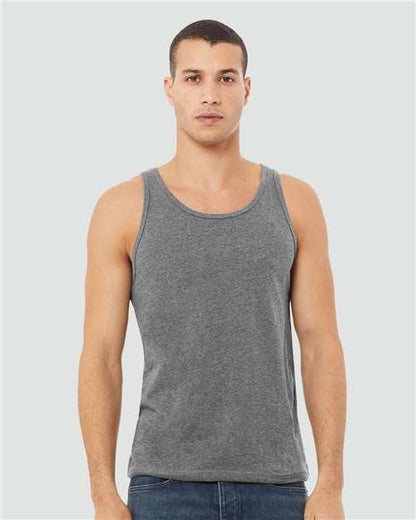Custom Embroidered  BELLA + CANVAS Heather CVC Tank 3480CVC  