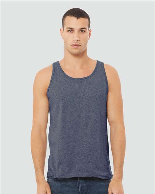 Custom Embroidered  BELLA + CANVAS Heather CVC Tank 3480CVC  