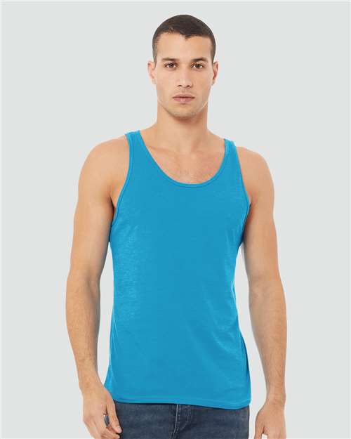 Custom Embroidered  BELLA + CANVAS Heather CVC Tank 3480CVC  