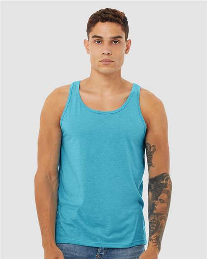 Custom Embroidered  BELLA + CANVAS Triblend Tank 3484  