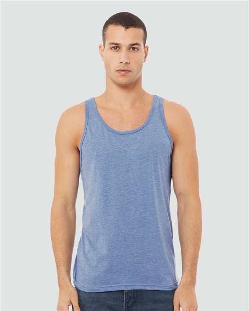 Custom Embroidered  BELLA + CANVAS Triblend Tank 3484  