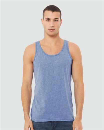 Custom Embroidered  BELLA + CANVAS Triblend Tank 3484  