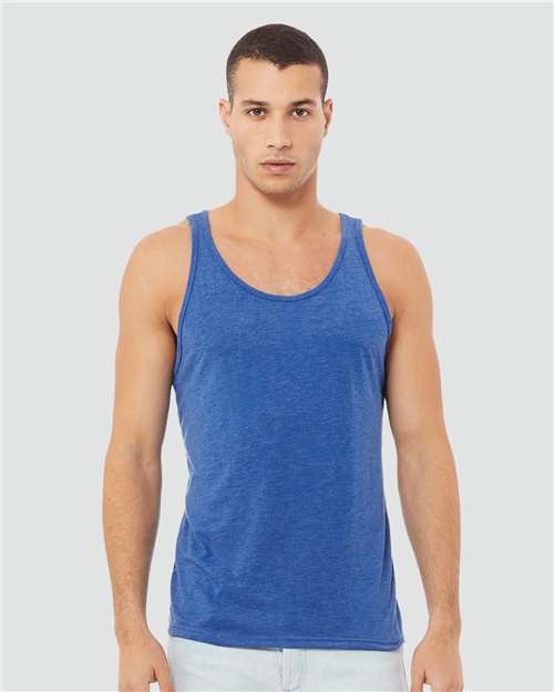 Custom Embroidered  BELLA + CANVAS Triblend Tank 3484  