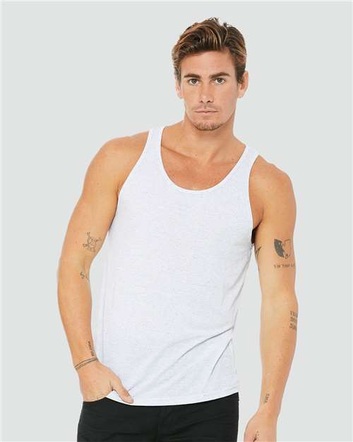 Custom Embroidered  BELLA + CANVAS Triblend Tank 3484  
