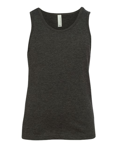 BELLA + CANVAS Youth Heather CVC Tank 3480YCVC