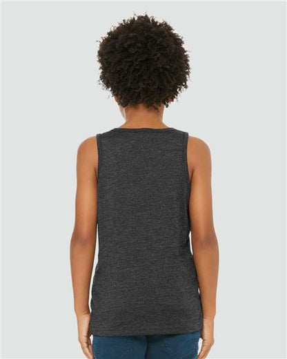 BELLA + CANVAS Youth Heather CVC Tank 3480YCVC