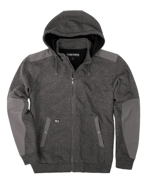 Custom EmbroideredDRI DUCK Men's Mission Fleece Pro Full-Zip Jacket 12216 Dark Oxford
