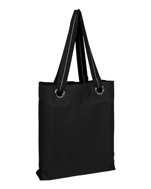 Q-Tees Large Grommet Tote Q1630 Custom Embroidered Business Logo