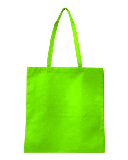 Q-Tees Non-Woven Tote Bag Q126300 Custom Embroidered Business Logo