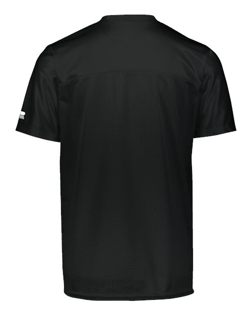 Custom EmbroideredRussell Athletic Unisex Solid Flag Football Jersey 12079 Black