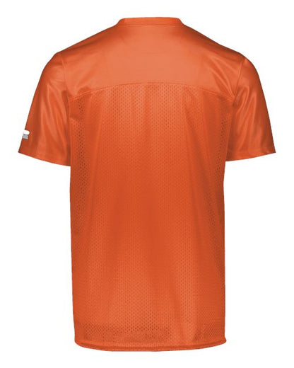 Custom EmbroideredRussell Athletic Unisex Solid Flag Football Jersey 12079 Burnt Orange