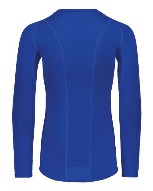Custom EmbroideredRussell Athletic Unisex CoolCore­ Long Sleeve Compression Shirt 12092 Royal