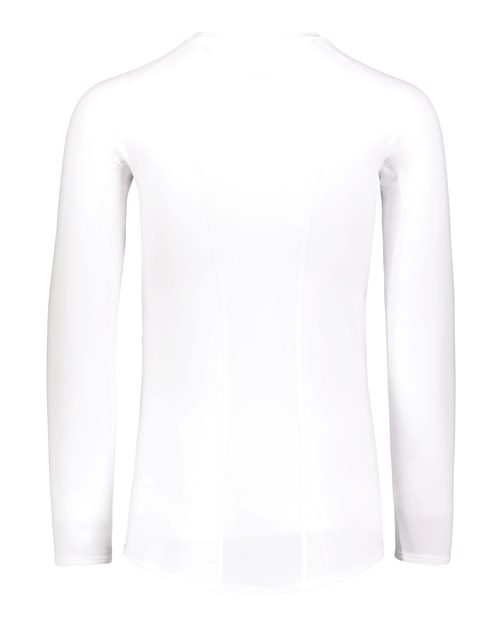 Custom EmbroideredRussell Athletic Unisex CoolCore­ Long Sleeve Compression Shirt 12092 White