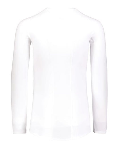 Custom EmbroideredRussell Athletic Unisex CoolCore­ Long Sleeve Compression Shirt 12092 White