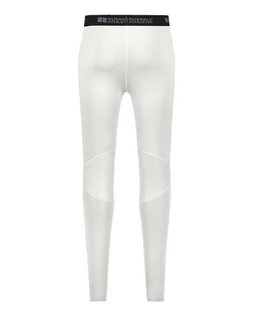 Custom EmbroideredRussell Athletic Unisex CoolCore Compression Tights 12102 White