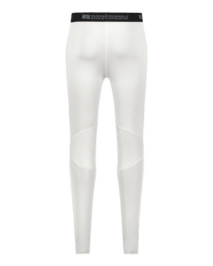 Custom EmbroideredRussell Athletic Unisex CoolCore Compression Tights 12102 White