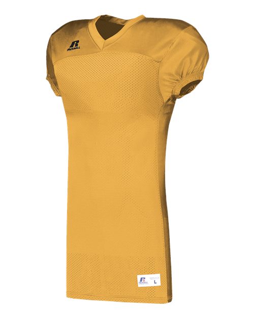Custom EmbroideredRussell Athletic Unisex Jersey With Side Inserts 12110 Gold