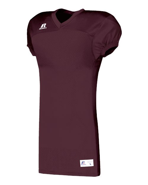 Custom EmbroideredRussell Athletic Unisex Jersey With Side Inserts 12110 Maroon