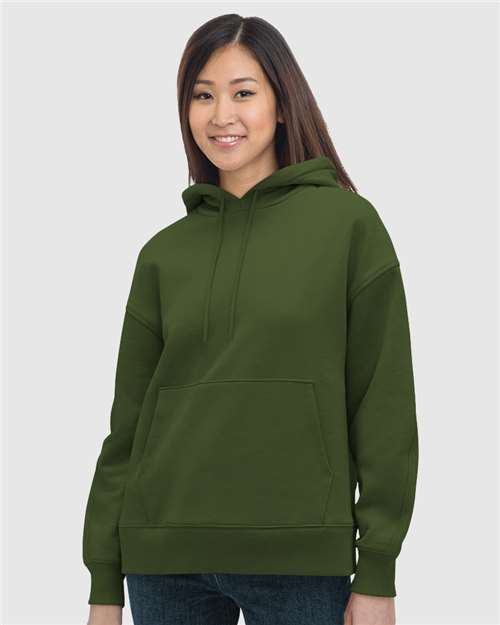 Custom Embroidered  Bayside Women's USA-Made Hooded Sweatshirt 7760  