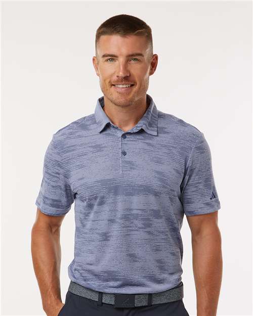 Custom Embroidered  Adidas Ultimate365 Textured Stripe Polo A2005  